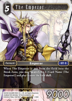 Obrázek karty The Emperor z karetní hry Final Fantasy TCG